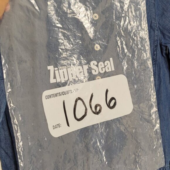 GAP Women's Blue 100% Cotton Drawstring Waist Roll Tab Long Sleeve Romper Sz XS - Picture 13 of 13